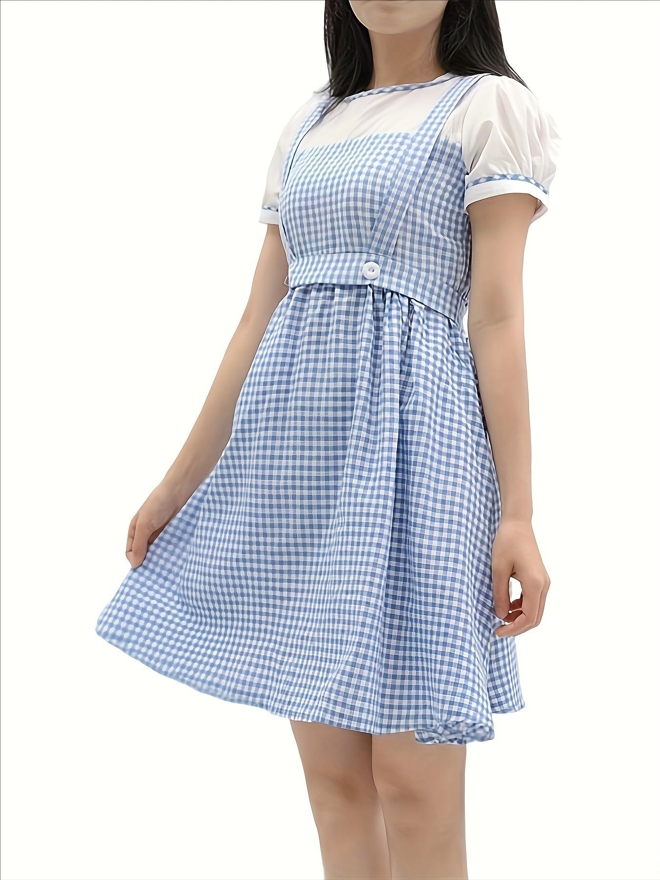 The Medieval Dorothy From The Wizard of Oz Costume Maid Girls Day Pastoral Character Shooting Costume