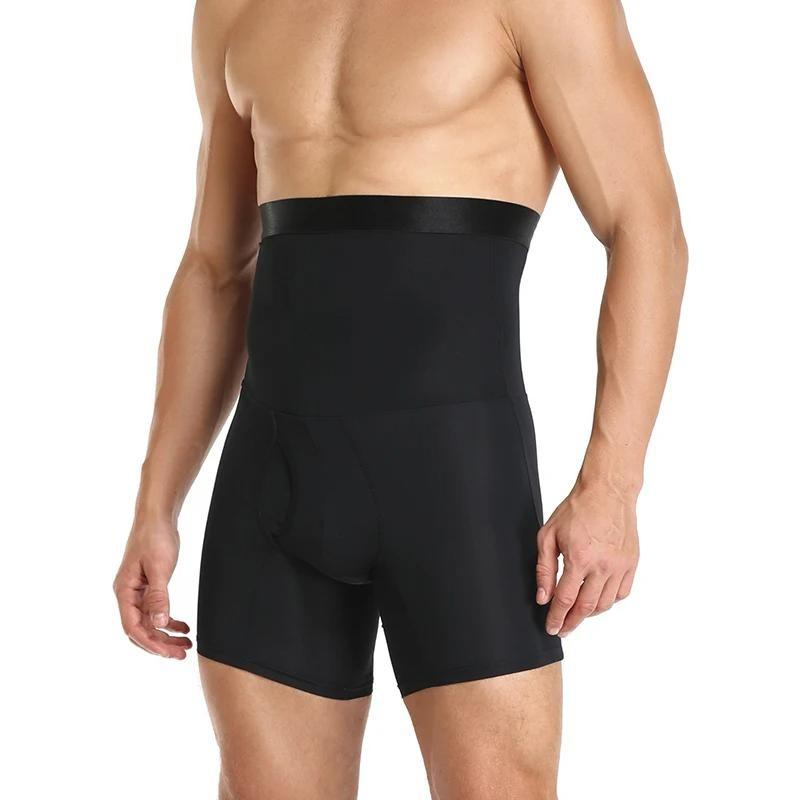 Men High Waist Shaperwear High elasticity Control Belly Panties Compression Underwear Abdomen Belly Shaper Shorts Plus Size