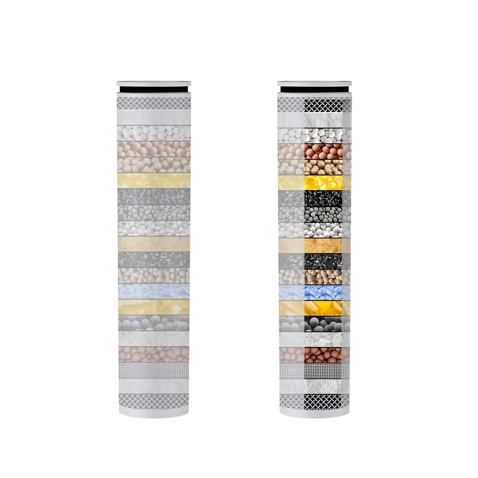 GARVEE Polished Chrome High Pressure Chlorine Filter Shower Head, 5-Setting 20-Stage Filtration, Includes 3 Replacement Cartridges, Reduces Metals & Hard Water, All-Purpose Fit, Includes Cartridges