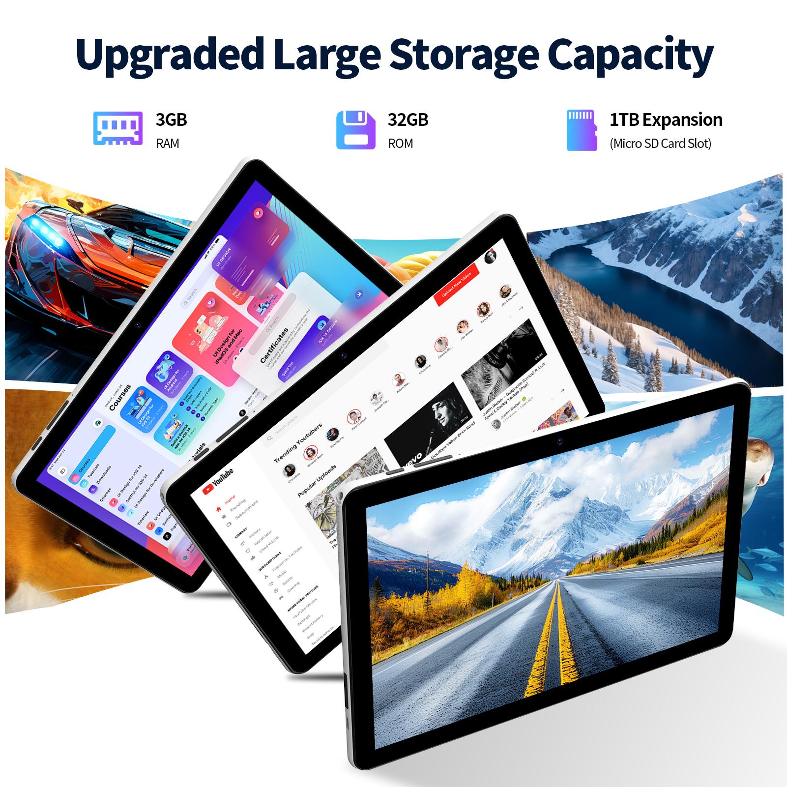 10 Inch IPS LCD Tablet , Octa-Core  8GB RAM 32GB ROM, Dual Cameras,  Android 14, 5G Dual-Band Wi-Fi android tablet, Dealsforyoudays, BacktoSchool