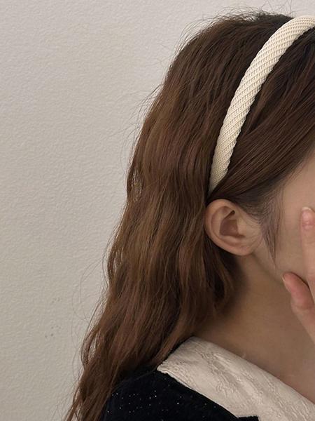 4pcs 38cm/14.96in Circumference Women's Wide Knitted Headband, Solid Color, Fashionable, Versatile, Minimalist Style, Suitable For Daily Wear, Washing Face, Makeup, Outfit Matching, Autumn/Winter Headbands Women