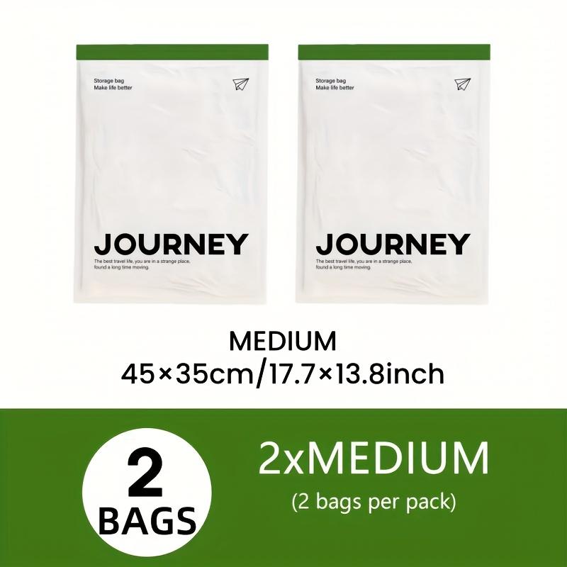 convenient and quick travel essentials, transparent storage bags that do not require a pump or vacuum cleaner, available in various sizes, upgraded with a matte texture, suitable for towels, socks, cosmetics, underwear, and jackets