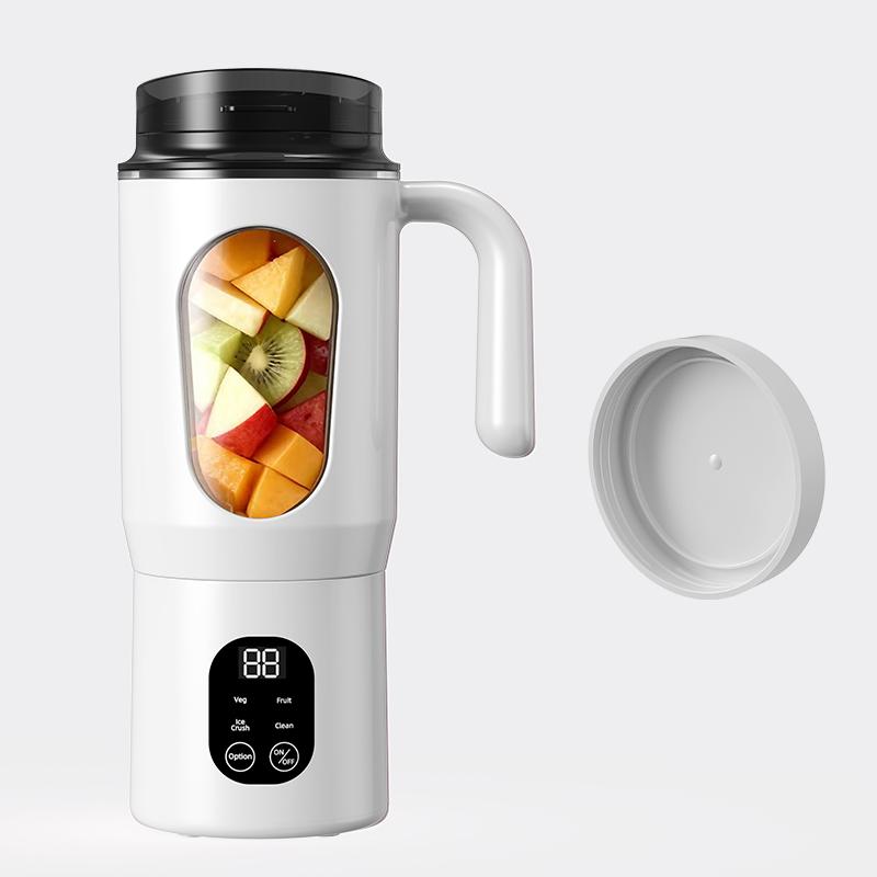 Portable USB Rechargeable Juicer, Small Juice Maker for Smoothies and Milkshakes, Mini Ice Crusher, 4 Modes, 580ML Capacity, Easy Clean, Travel Friendly