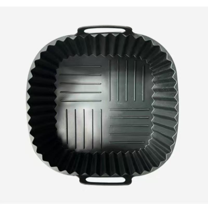 Reusable Silicone Air Fryer Mat, 21cm Square, Fits 4-7 Quart Air Fryers, Microwave Safe, Easy Clean, Non-Stick, Healthy Cooking