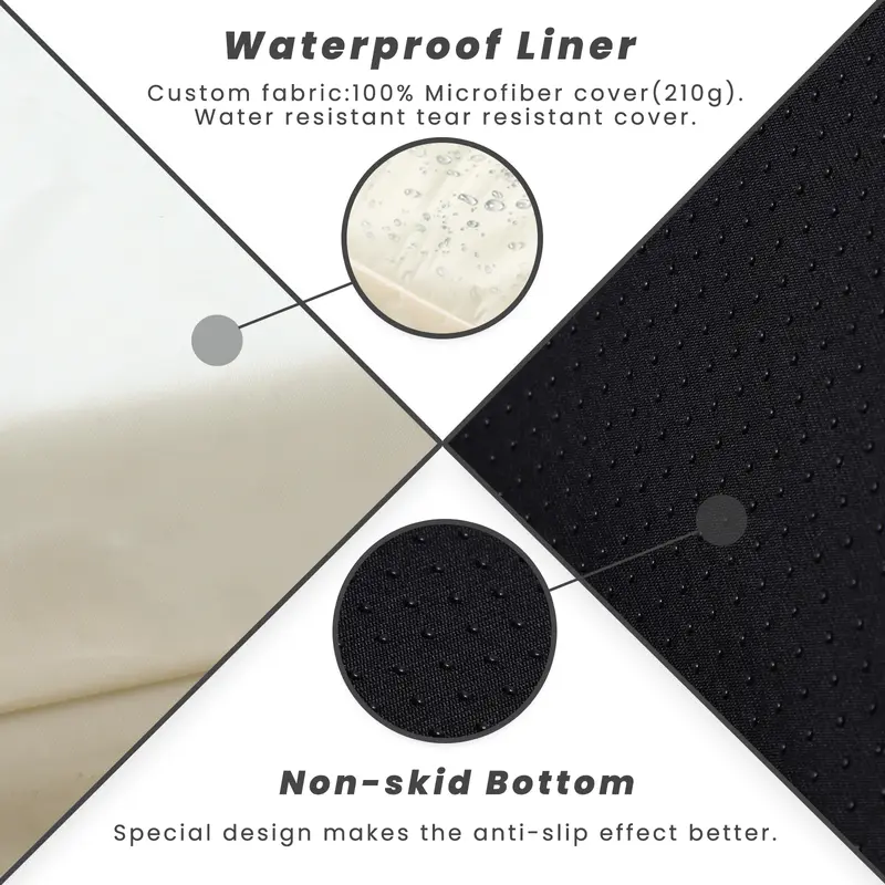 Product Introduction of Laifug Orthopedic Memory Foam Extra Large Dog Bed with double Pillow (50"x36"x10") Durable Water Proof Liner & Removable Washable Cover & Smart Design 14