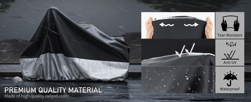 MOONCOOL Adult Tricycle Cover Trike Cover, 3 Wheeled Bicycle Bike Cover for Outdoor Storage Waterproof, Dust Wind Proof for Bikes