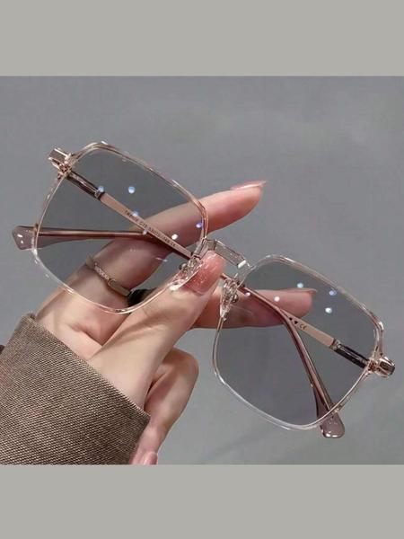 Women's Fashion Square Frame Eyeglasses, Classic Minimalist Eyeglasses for Everyday Use, Fashion Accessories for Outdoor Activities