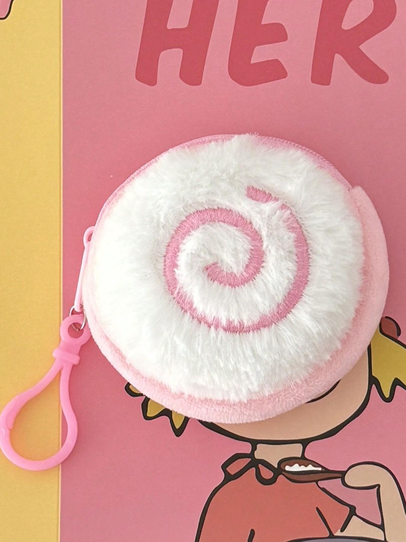 Cartoon Fish Shape Cute Wallet, Square and Round Options, Soft Faux Fur, Hand Washable, Zipper Pouch, Perfect Gift for Family Friends