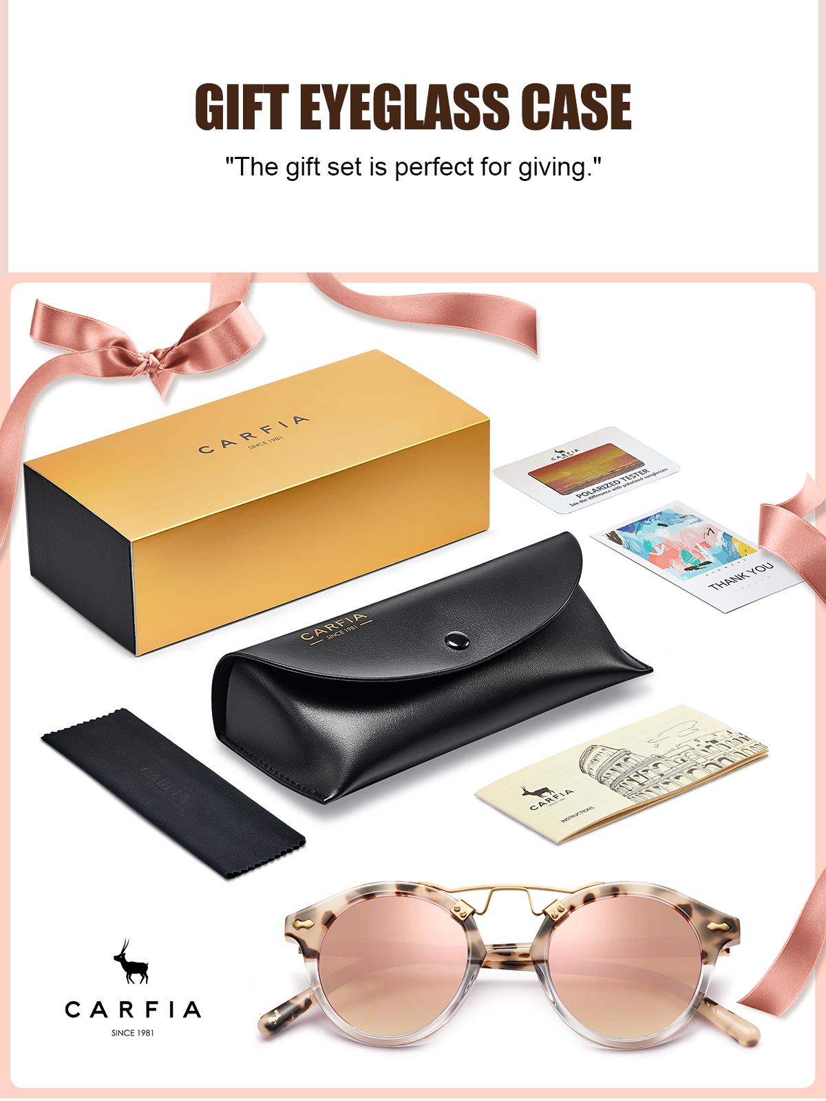 CARFIA Italy Small Face Polarized Sunglasses for Women UV Protection，Retro Women's Mirrored Pink Shades Driving Acetate Eyewear,Summer 2026 Beach Trends Sunnies summerwins