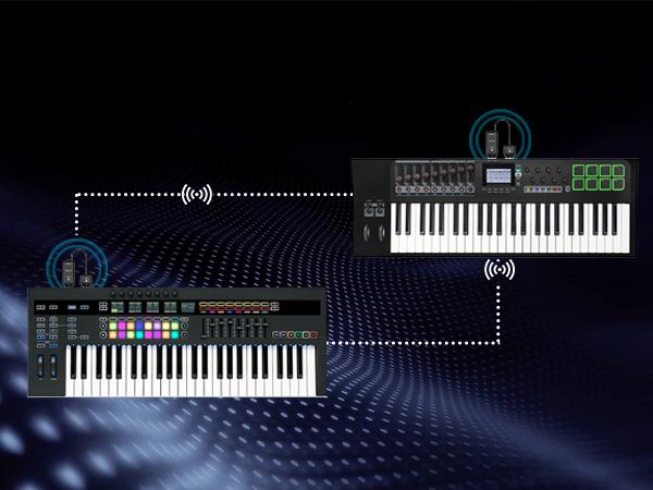 LEKATO Wireless MIDI Interface Adapter, for Synthesizer EWI Keytar Digital Piano Keyboard to MIDI Devices, Mac OS/iOS, Win XP, Bluetooth Midi Adapter with USB, Ultra Low Latency 5 PIN