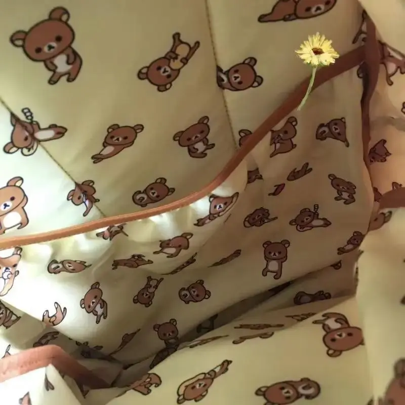 Kawaii Bear Rilakkumas Backpack Large Capacity Backpack Stylish Student School Bag Shoulder Bags Schoolbag Gift