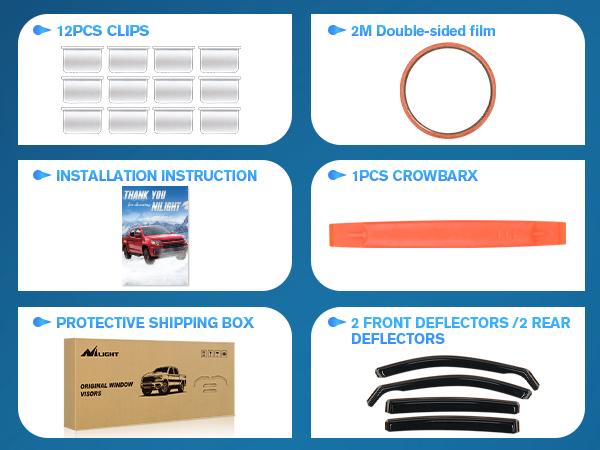 Nilight Vent Window Visors for Altima 2019 2020 2021 2022 2023 2024 2025, in-Channel Rain Guards, Original Window Deflectors-4PCS Car Accessories Vehicle  dealsforyoudays