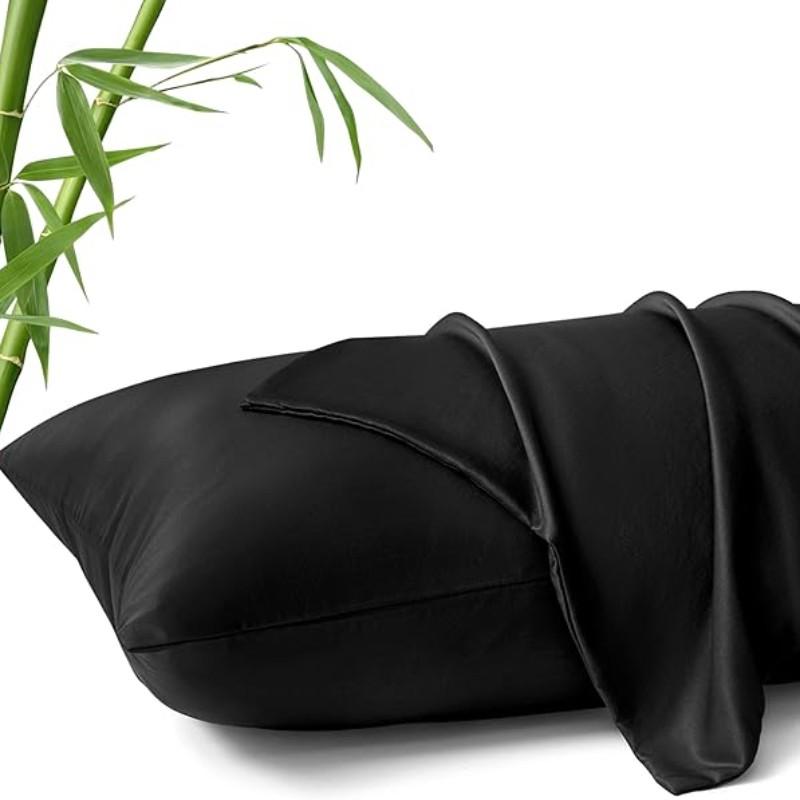 Cooling Pillowcase for Soft and Smooth Touch, Reduces Friction-Induced Breaks, Sleep Wrinkles, and Irritation, Gentle on Skin and Hair