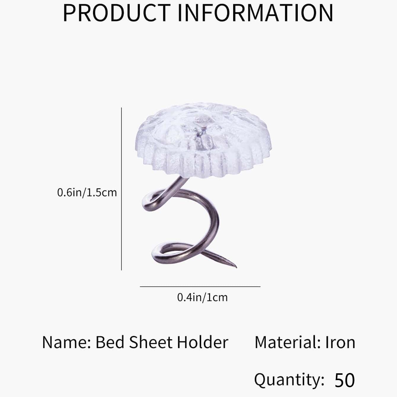 20/50pcs Transparent Plastic Head Screws, Non-Slip Fixing Nails, Sofa Furniture Screws, Easy Twist Pins, Durable Home Hardware