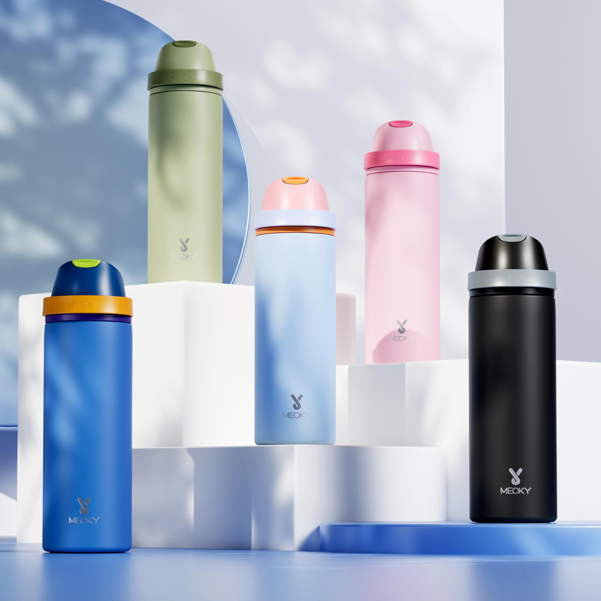 Double-mouth Handle Tumbler, Stainless Steel Insulated Water Bottle, Summer Cool Bottle Drinking Cup for Sports, Outdoor Travel, Office, School, Drinkware, Leakproof Insulated Tumbler #TOP PICKS