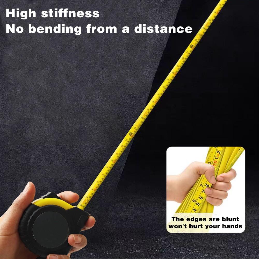 Portable Retractable Measuring Tape with Durable Lanyard, High Precision Wear-Resistant, Easy Read Steel Tape, Construction Tools