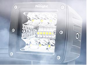 Nilight LED Pods 2Pcs 3Inch 42W LED Cubes Upgraded Spot Flood Combo Square Driving Fog Off Road Lights Work Lighting for Trucks Pickup Golf Cart SUV ATV UTV 4x4 Vehicle Lamp