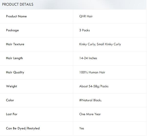 QVR Soft Feather Crochet Hair 3 Packs Small Kinky Curly Machine Made Human Hair Extension SpringStatements