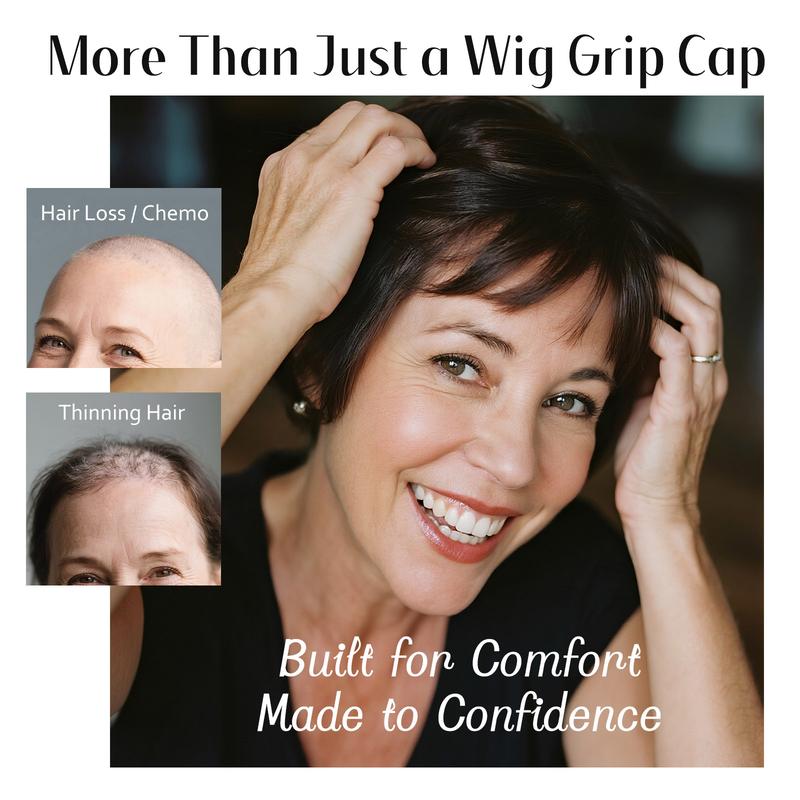 Dreamlover 2-in-1 Non Slip Wig Caps with Velvet Wig Grip Band for Women, Wide Wig Grip Cap for Glueless Wigs