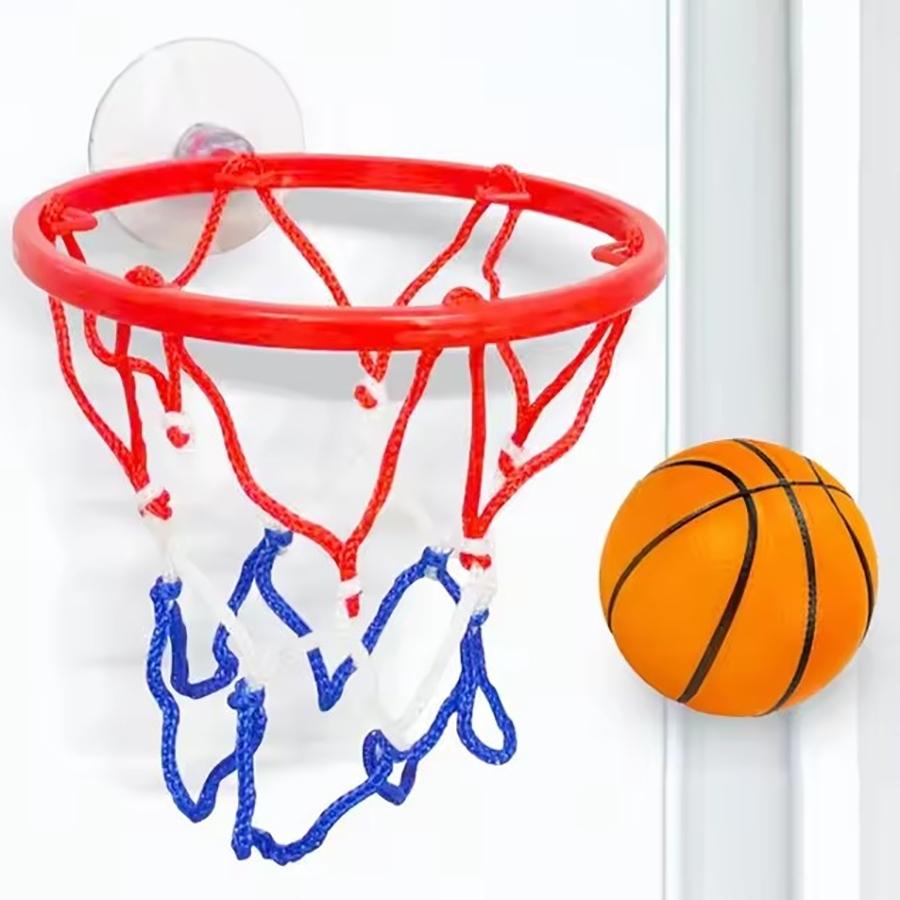 Small Basketball Set, Coordinated Wrist Solid Rubber Elastic Ball, Exercise Shooting Table Game Toy, Fun Indoor Activity