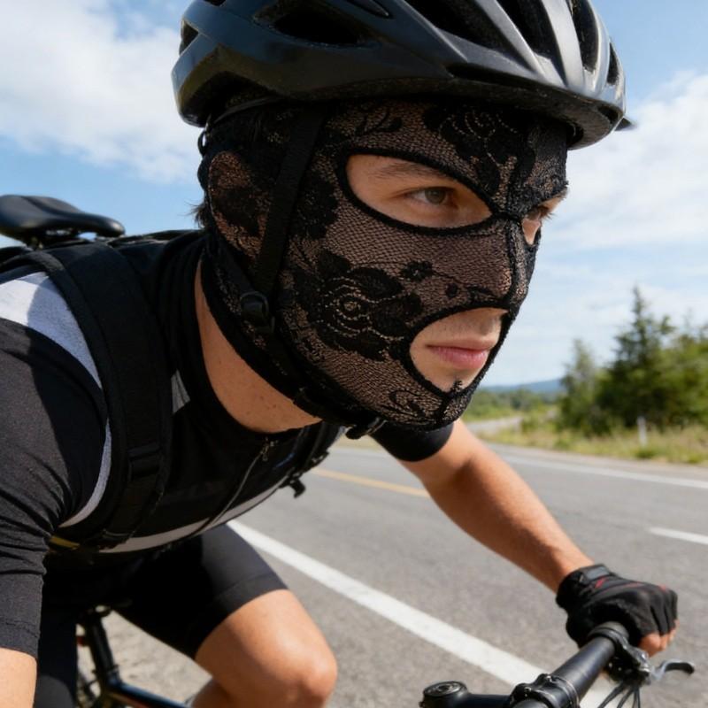 Unisex Cycling Headgear, Breathable Sun Protection Gear, Outdoor Riding Accessory, Novelty Design, Suitable for Both Men and Women
