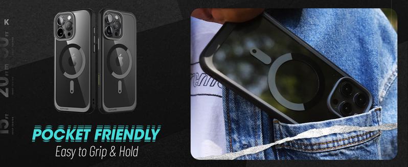 SUPCASE iPhone 16-11 Case with Camera Control Capture Button MagSafe Compatible Slim Clear Shockproof Magnetic Protective Smartphone Cover Cellphone Protection