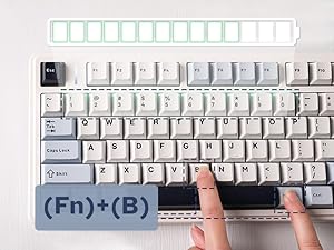 【Flash sale】Aula F75 Gasket Mechanical Keyboard, 75% Wireless Hot Swappable Gaming Keyboard with Five-Layer Padding&Knob, Bluetooth/2.4GHz/USB-C, RGB