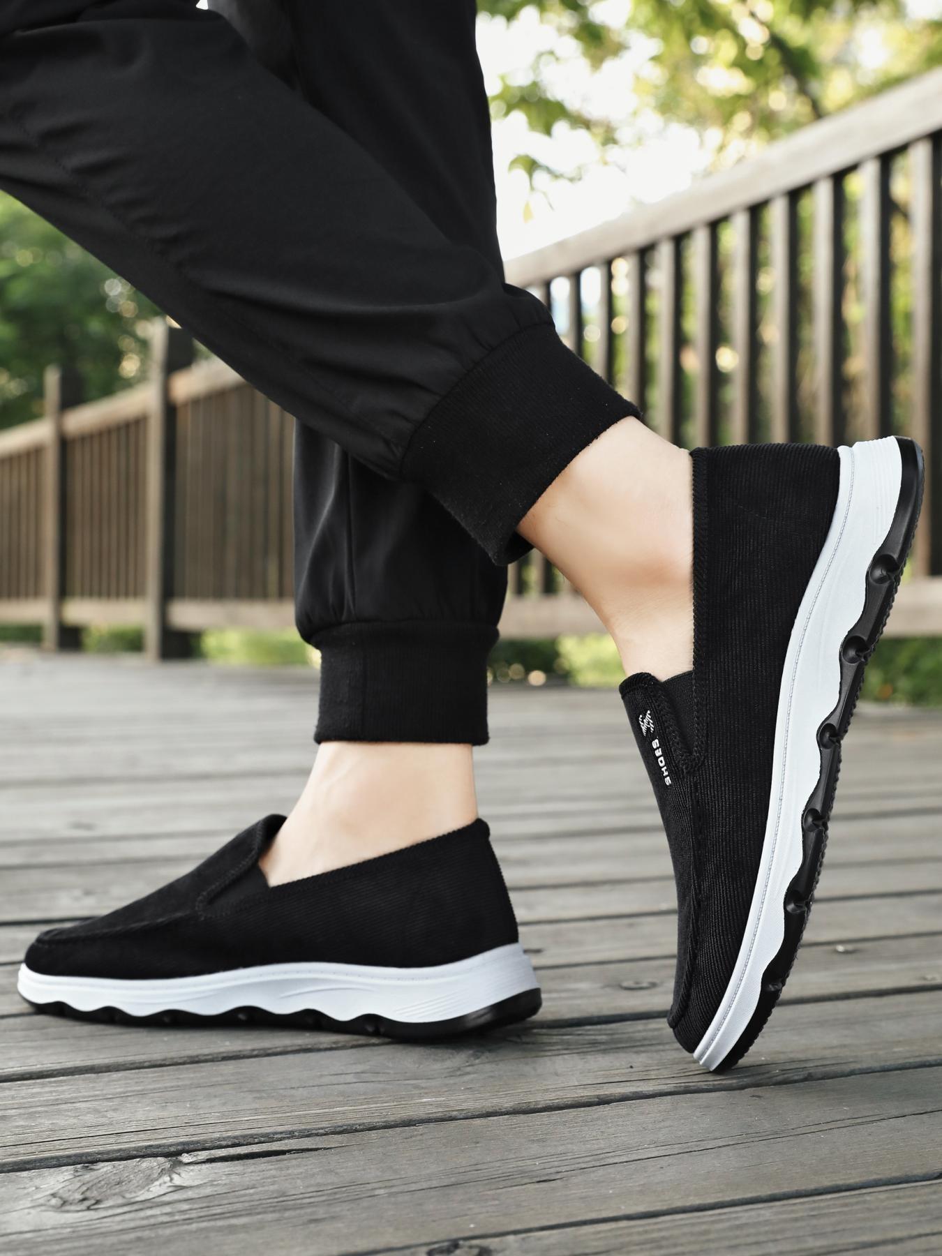 Men's Slip-On Casual Dress Shoes, Breathable Mesh Design, Comfortable Walking & Sports Shoes, Ideal for Daily Wear & Outdoor Activities