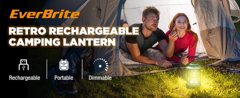 #JumpstartSale EverBrite LED Camping Lantern, USB C Rechargeable Lantern with Stepless Dimming, Vintage Portable Camping Lights & Lanterns, Lanterns for Power Outages, Hurricane, Emergency, Fishing, Home and More #JumpstartSale EverBrite LED Camping Lantern, USB C Rechargeable Lantern with Stepless Dimming, Vintage Portable Camping Lights & Lanterns, Lanterns for Power Outages, Hurricane, Emergency, Fishing, Home and More