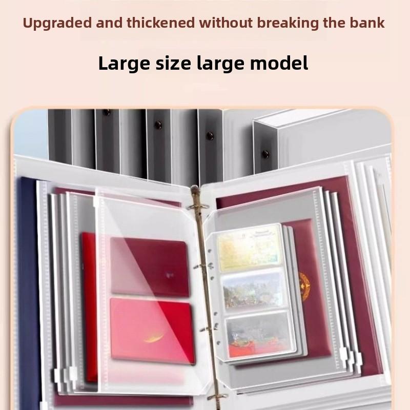 Multifunctional Document Organizer with Zipper, Birth Certificate Protector, Home Important File Storage Binder, Home Security Document Binder, Waterproof File Organizer, Certificate & Bill Archive Book, Family Document Storage Bag, Office Organizer