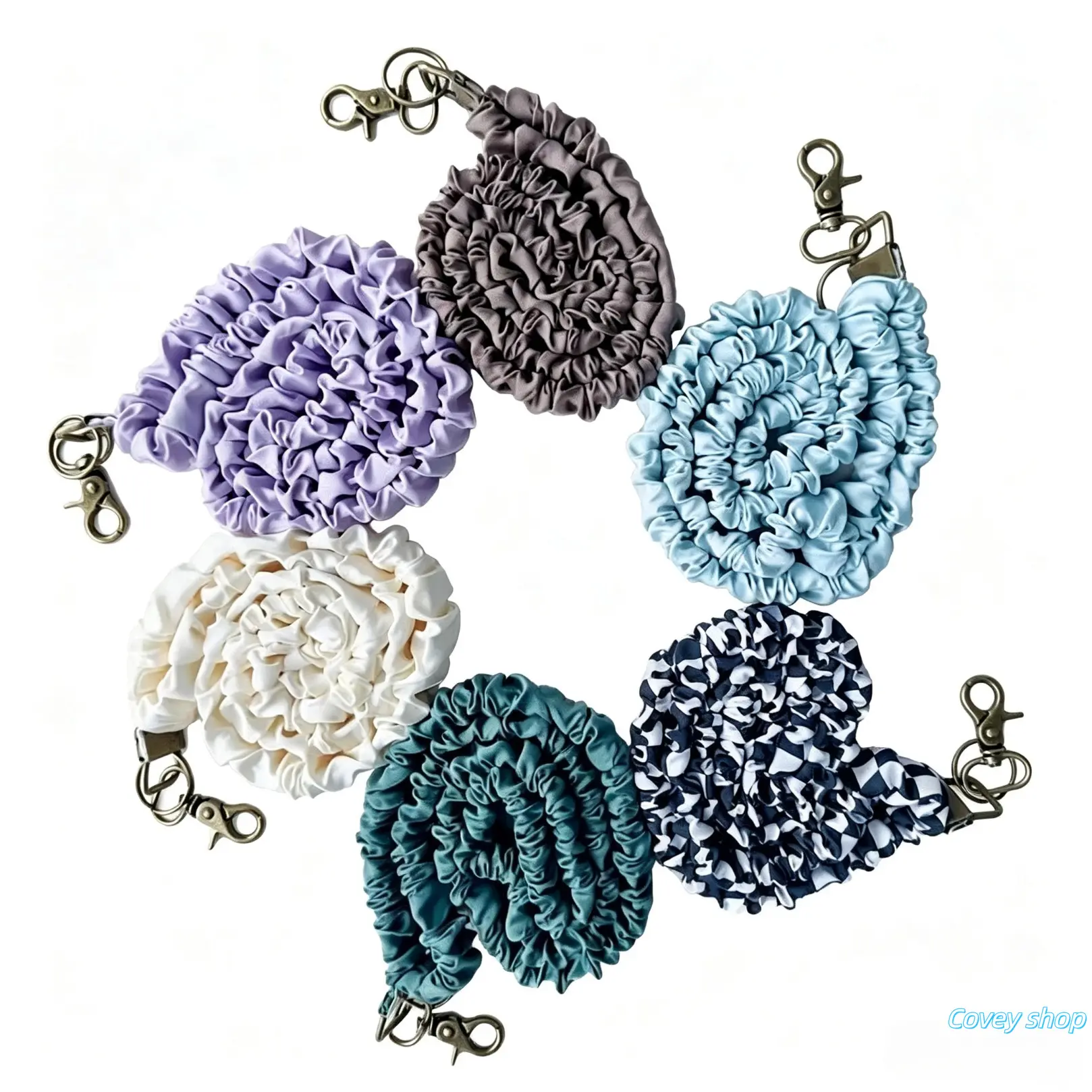 Stretchy Pvc Lanyard 17.5 Inch, Soft Hypoallergenic Fabric, Tangle‑Free Strap, Handmade Charm Accessory For Keys, Badges, Phones, Backpack Tags, Simple Elegant Daily Gift For Students