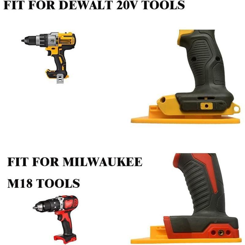 12-Piece 20v/12V Drill Bit Tool Holder, Compatible with Milwaukee M18 Tools, Model, Tool Rack Battery Mount