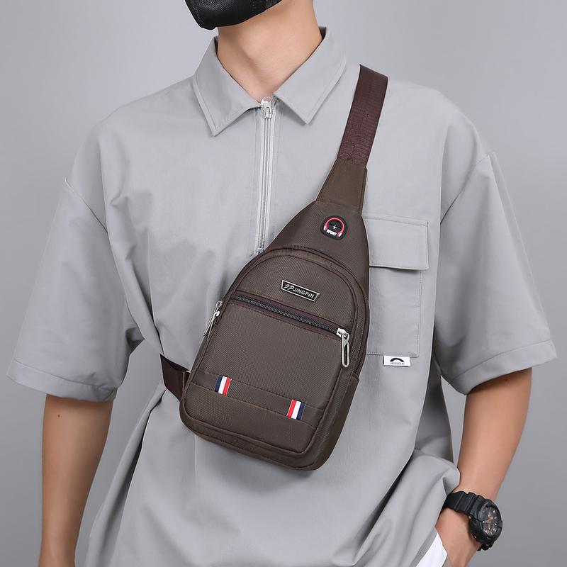 NYRAT Casual Small Multipurpose Crossbody Sling Backpack Waterproof Sling Gym Bag Travel Hiking Chest Bag Daypack for Men Hole Headphone NYRAT Casual Small Multipurpose Crossbody Sling Backpack Waterproof Sling Gym Bag Travel Hiking Chest Bag Daypack for Men Hole Headphone