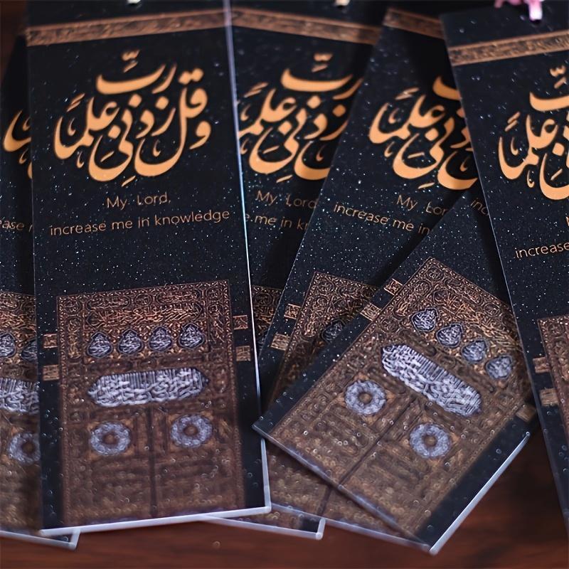 Islamic Dua Bookmarks with Tassels Arabic Calligraphy Quran Inspired Design Ramadan Eid Gift Home Reading Page Marker Set