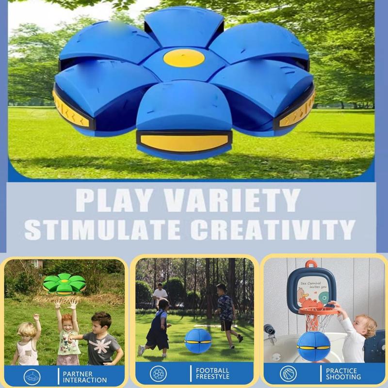 Magic Bounce Ball, Magic Flying Disc Ball, Kids Elastic Football Basketball, Sandbag Pet Toy, Parent-Child Interaction, 1 Pack