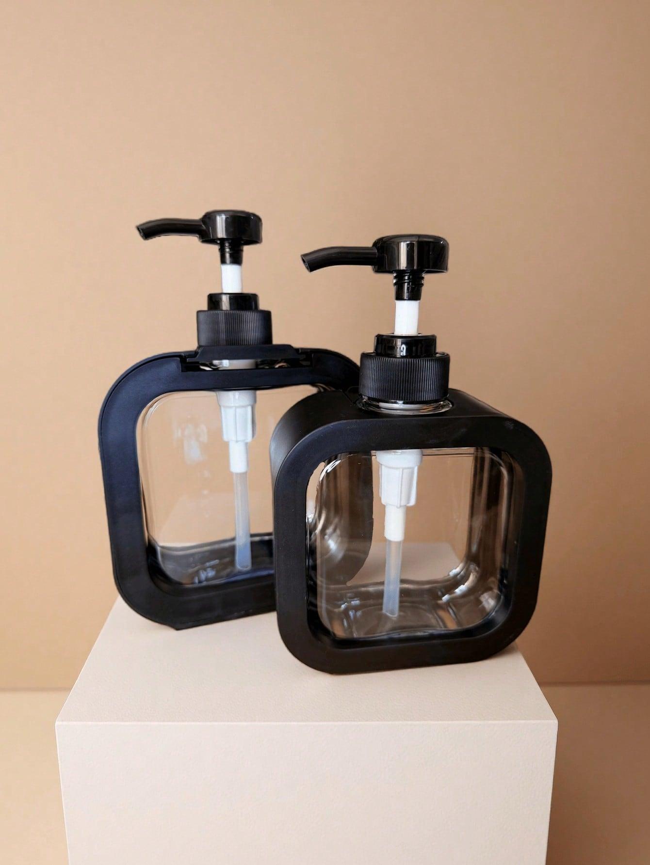 Travel Dispenser Bottle Press-Down Large Capacity Transparent Visible Hand Soap Empty Bottle Portable Lotion Shower Gel Bottle