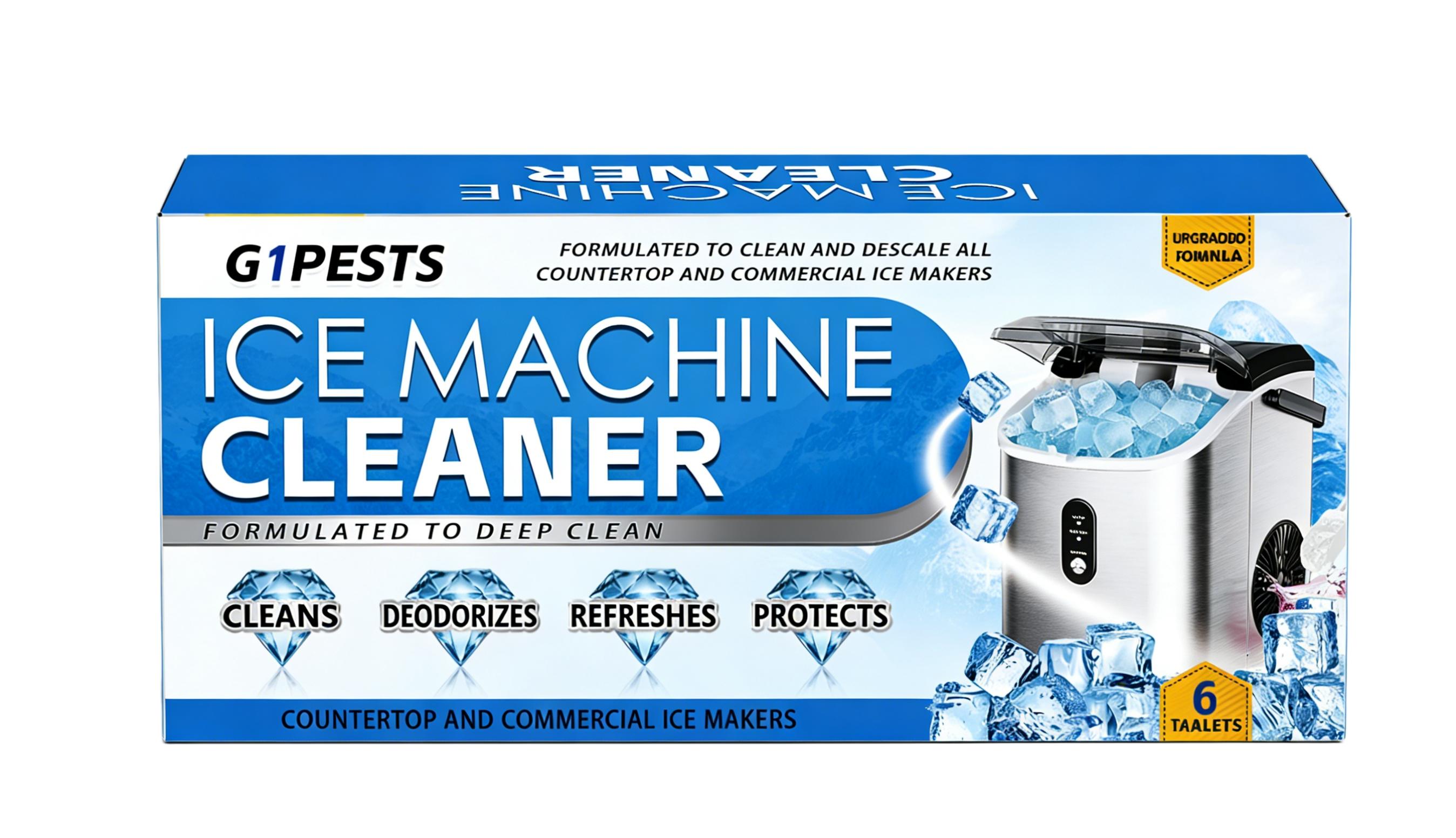 Ice Maker Cleaning Tablets, Home Convenient Gentle Cleansing Deodorizing Daily Care Ice Maker Cleaner, Effective Stain Removal