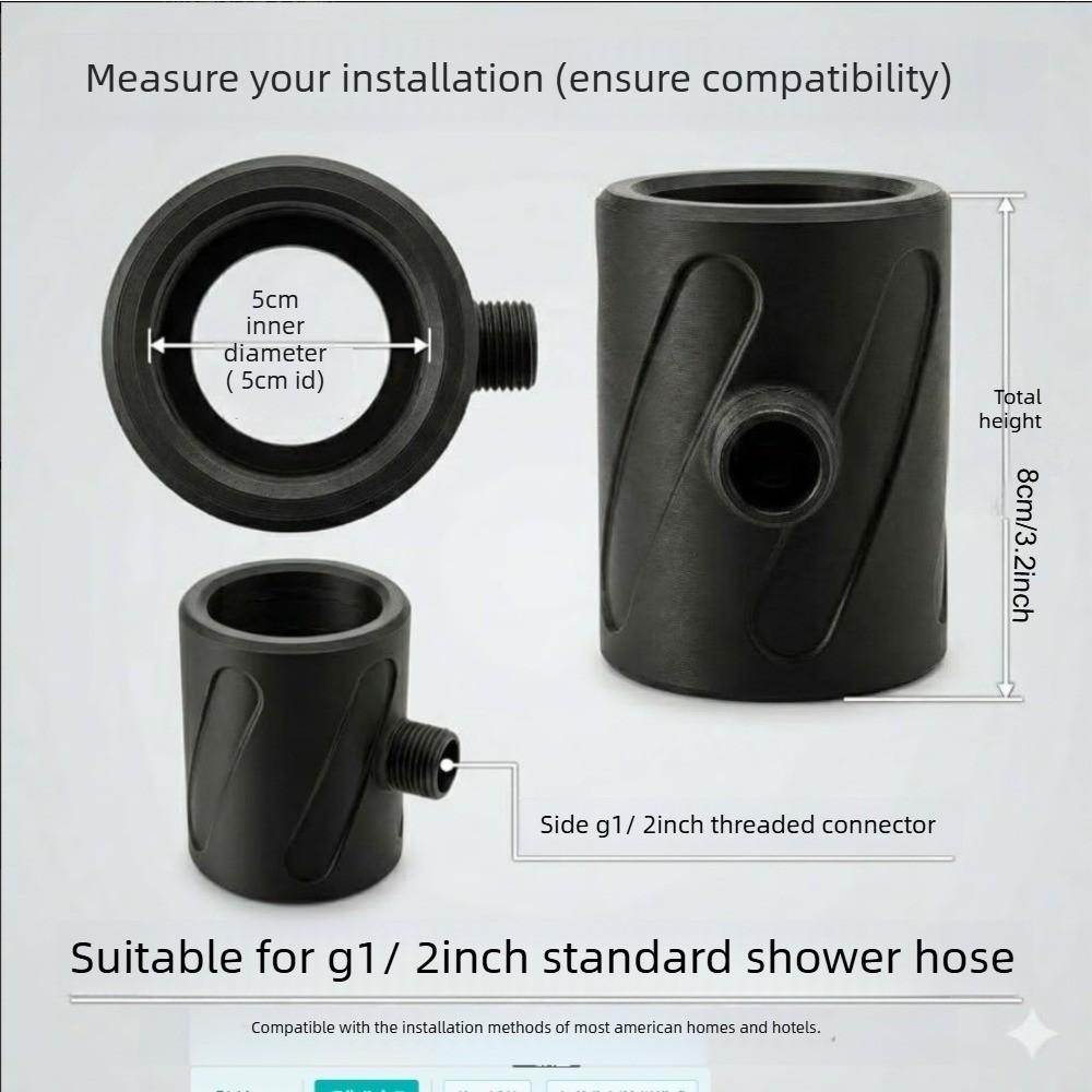 Helical Pressure Shower Head, Innovative Washing Machine Shower, Creative Adult Universal Shower, Focus on Men's Hygiene, Limited Time 2pcs Set