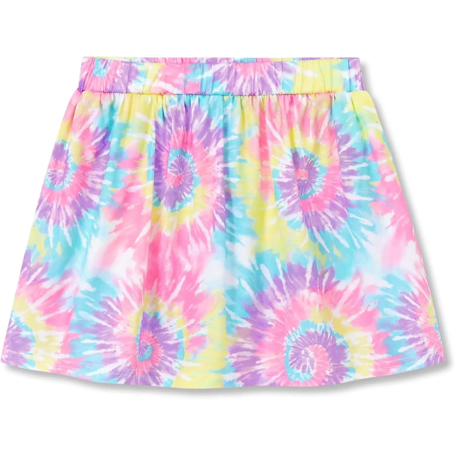 Multicolored Leopard Print Summer Skort with Shorts Size 6-16(Gift)