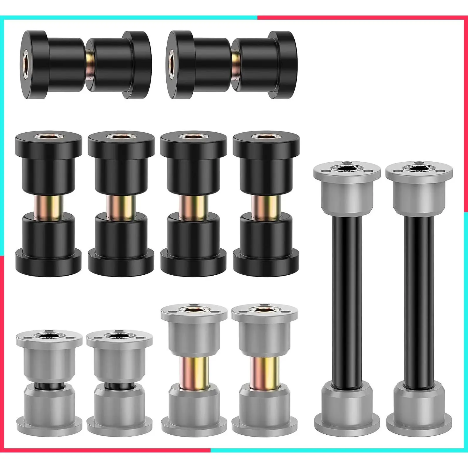 Club Car Precedent Polyurethane Bushing Kit, Front & Rear Suspension and A-Arm Bushings, Fits 2004-Up, OEM #102506601 102506401 102956201