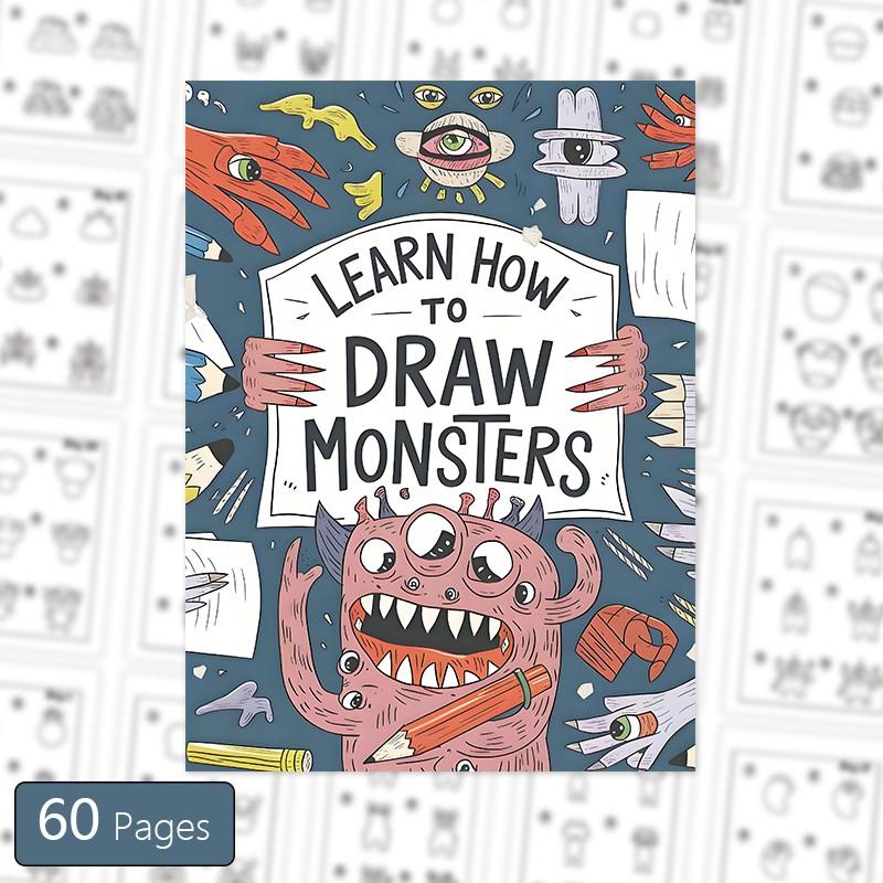 How to Draw Book Monster Animal Transportation Simple Steps Practice Manual, Beginner Ideal Logic Drawing Guide, Graduation Gift Christmas Choice