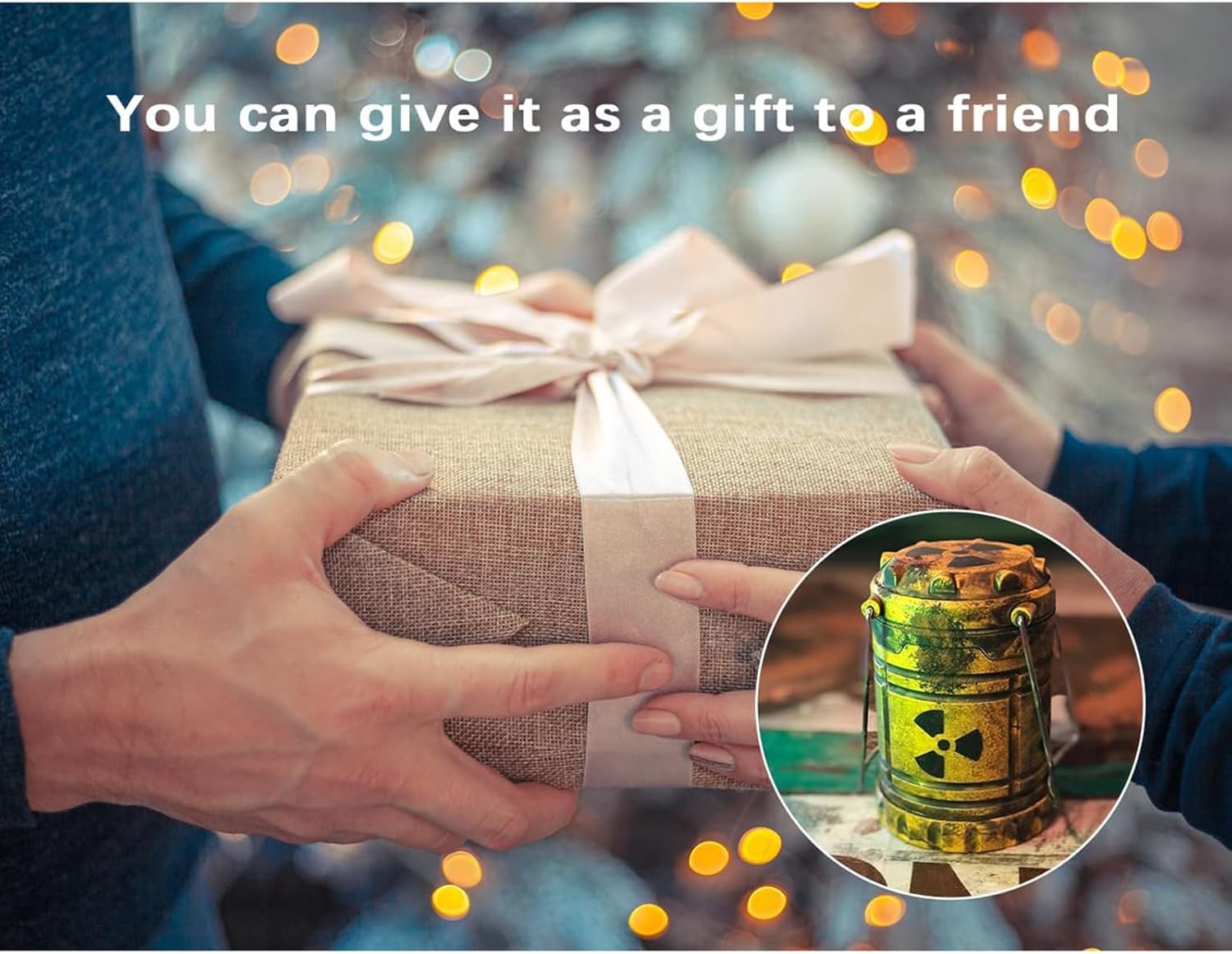 Simulation Nuclear Reactor Lantern Handheld Camping Light Halloween/Christmas Party Decor Night Light Home Decor Ornaments Birthday Gift