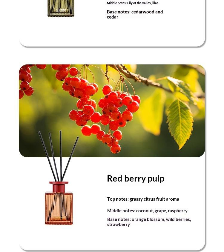 Creative Water Ripple Transparent Bottle Flameless Reed Diffuser Air Freshener Toilet Aroma