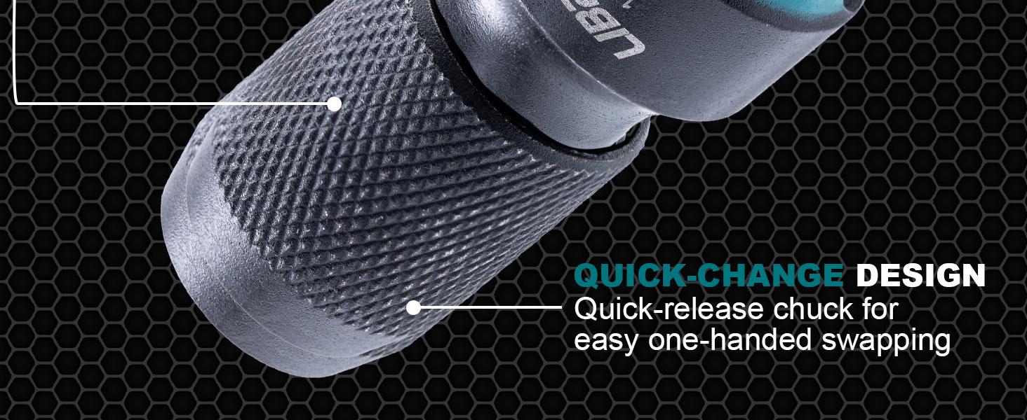 LIBRATON Impact to 1/4 Hex Converter, 1/2 3/8 1/4-INCH Drive Female to 1/4-Inch Hex Adapter, Impact Wrench Adapters for Ratchet Wrench Drivers, Impact Bit Holders, Quick-Change Chuck, Cr-Mo Steel