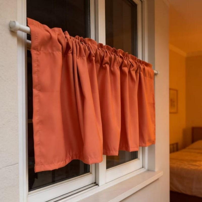 Terracotta Color Blackout Curtain, Privacy Blocking, Rod Pocket Top, Easy Hanging, Modern Home Decor, Bedroom, Living Room, Kitchen, Office