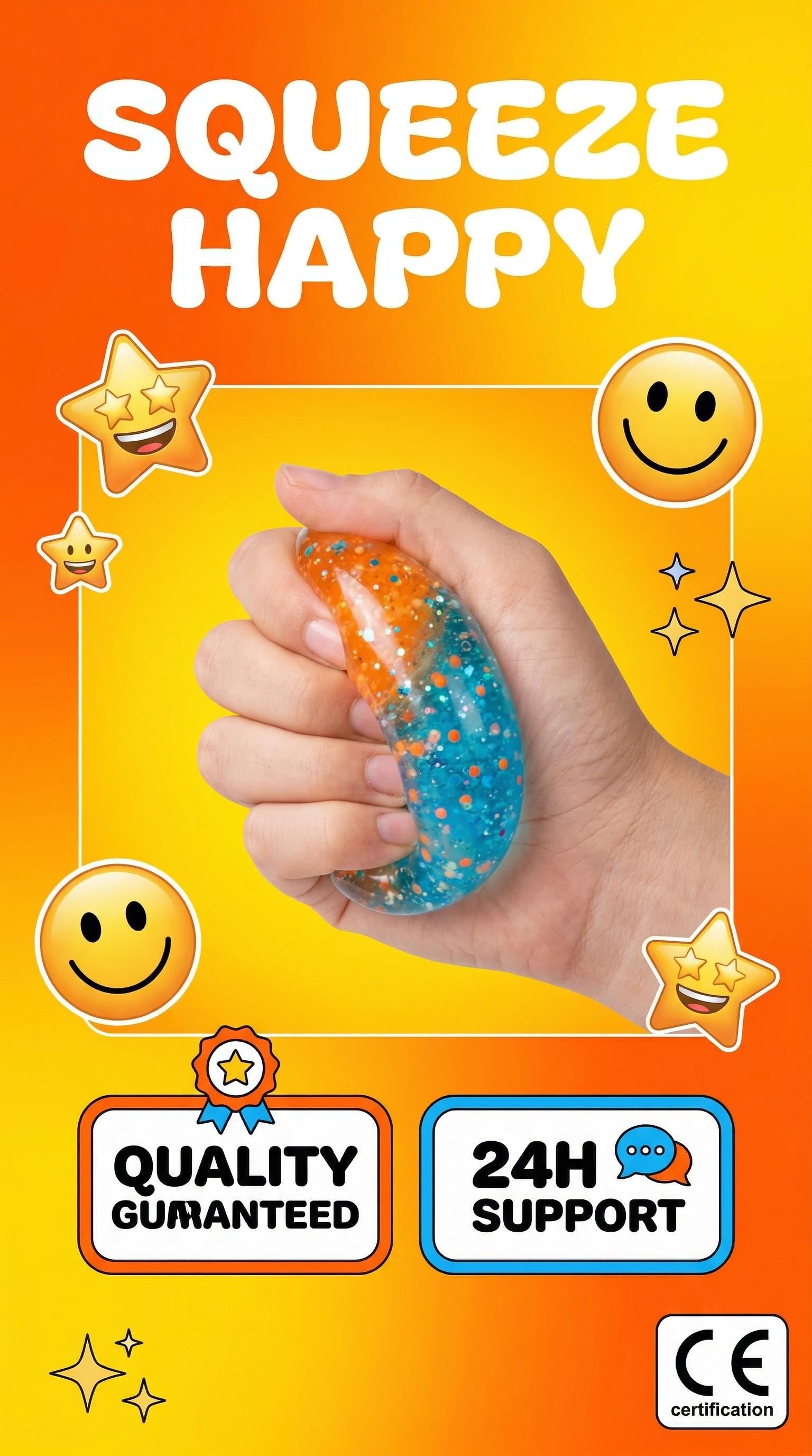 Water Drop Stress Relief Toy, Unisex Squeeze Toy, Relaxing Water Drop Maltose Candy, Perfect for Stress Relief, Model Xinghao, Kawaii Squishies