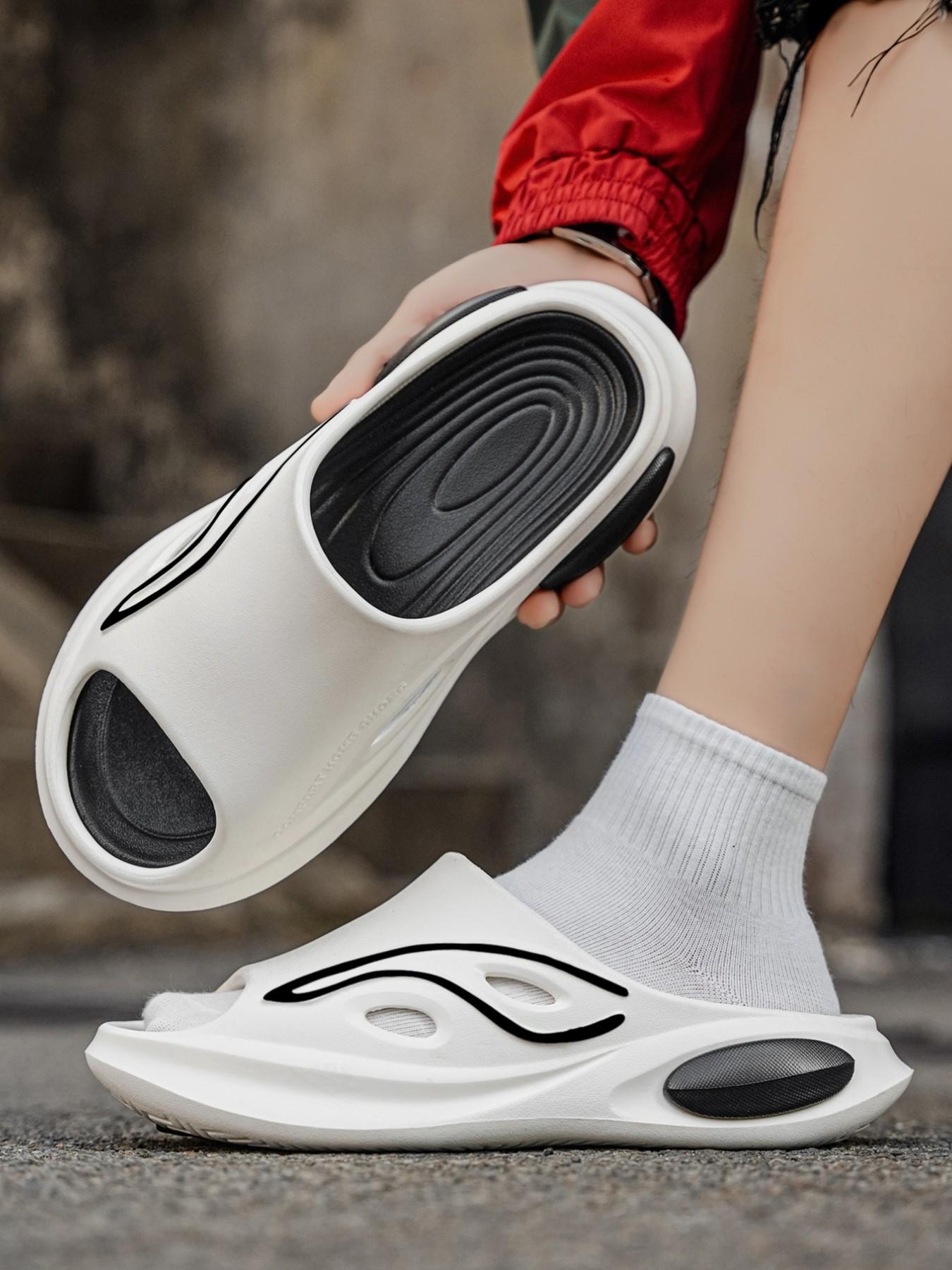 Men's Coconut Sandals, Summer Outdoor Anti-Slip Breathable Sports Shoes, Indoor Bathroom Beach Slippers, New Paint Series, Dual Sizes