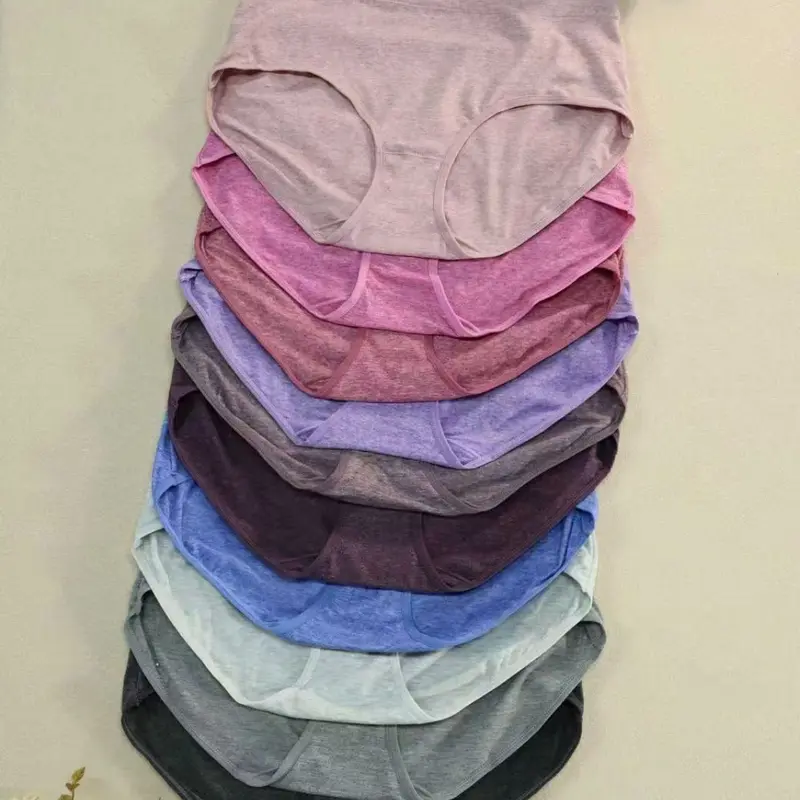 【Black Friday】10 PCS Women's Plus Size Mid-Waist Briefs, Comfortable Breathable Lightweight Stretchy Fabric, Multi-Color Underwear for Daily Wear, Solid Color Undergarment