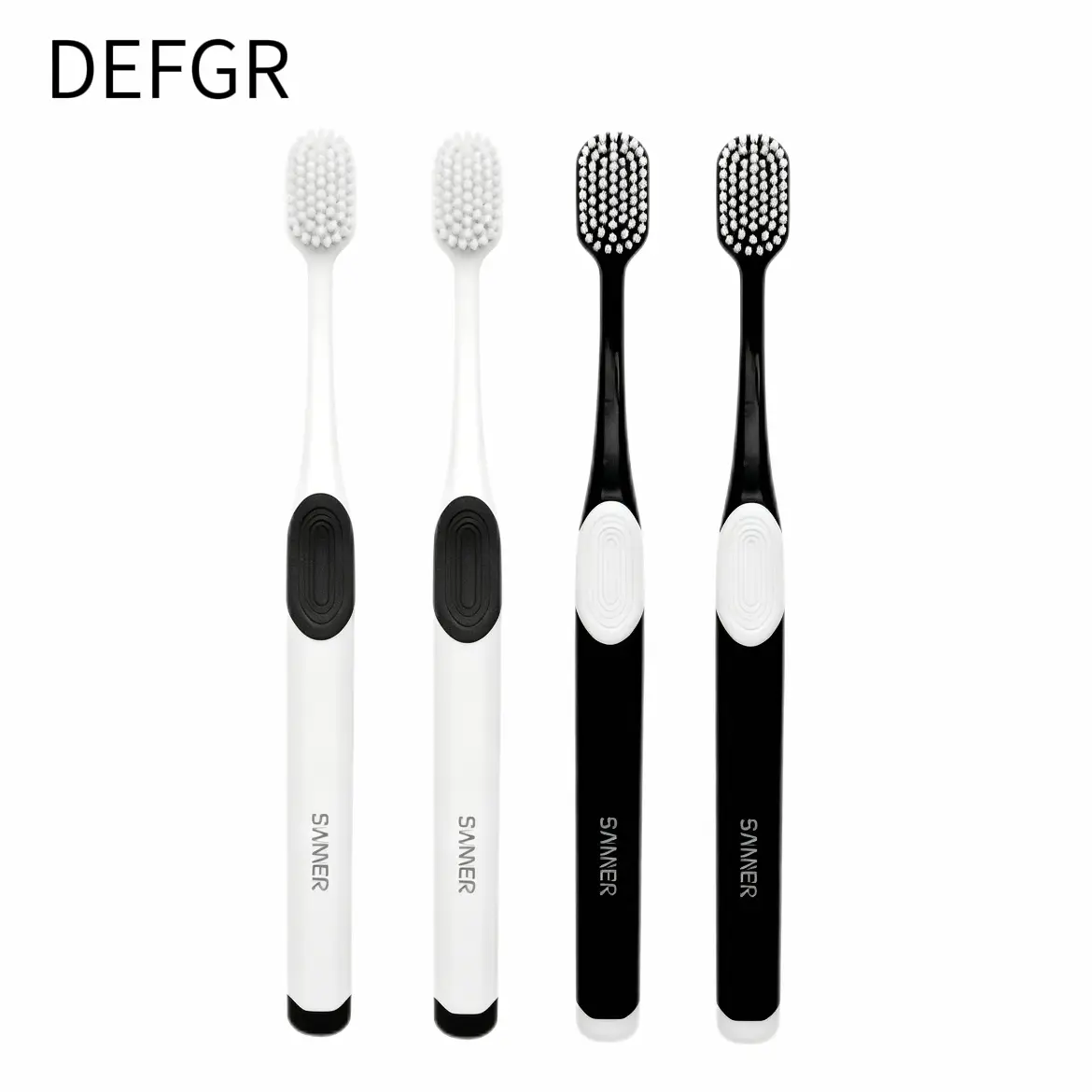 4PCS Ultra-Soft Wide-Head Manual Toothbrushes for Adults - Extra-Soft Nano Bristles, Gentle Clean for Sensitive Gums, Ideal for Manual Brushing