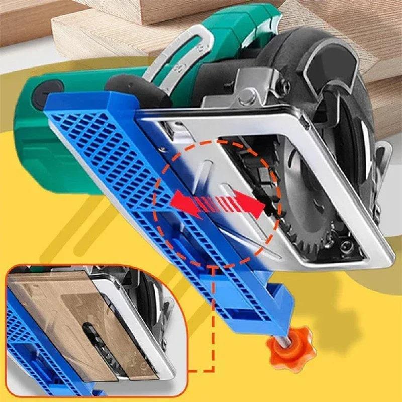 High-quality Adjustable Cutting Machine Base Guide Rail ABS Circular Saw Milling Positioning Clamps Lock The Cutter Base